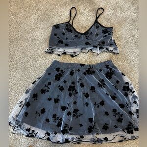 Romwe Mesh and Floral Set| Summer | intimate | cottage